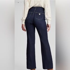 Guess Eco Faye Sailor Flared side button lefty indigo jeans
size 28x32 brand new